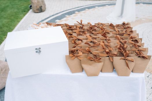 gifts for guests at the wedding ceremony.