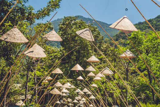 The traditional hats of Vietnam's woman. The most popular of Vietnam's woman.