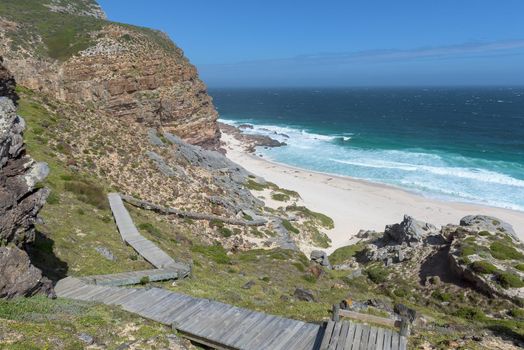 The boardwalk down to Diaz Beach at Cape Point