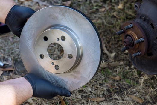 Replacement of easy installation with replacing brake disc safety driving