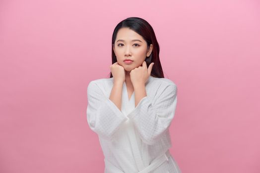 asian beauty woman smile to you with healthy teeth and skin