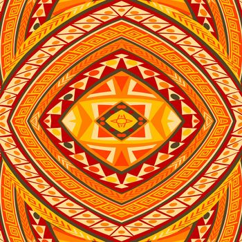 African pattern with ethnic symbols