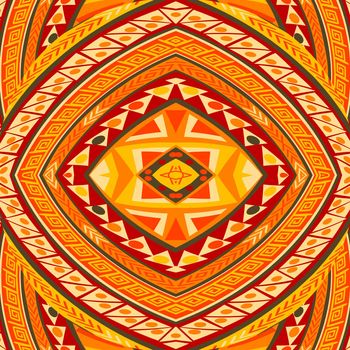 African pattern with ethnic symbols