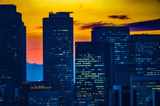 Sunset from Nagoya TV Tower. Shooting Location: Aichi Prefecture, Nagoya City