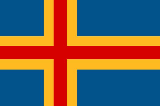 Flag of Aland Islands background illustration large file