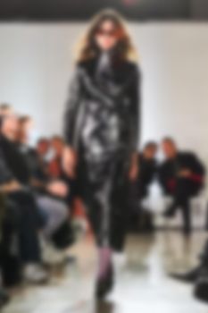 Fashion runway out of focus. The blur background.