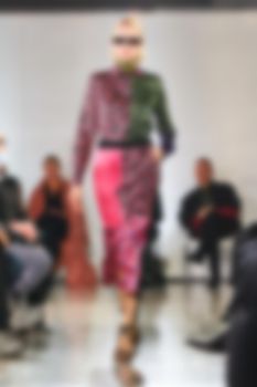 Fashion runway out of focus. The blur background.