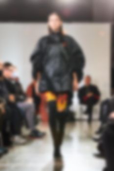 Fashion runway out of focus. The blur background.