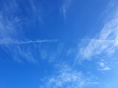 Cloudscape of natural sky with blue sky and white clouds in the sky use for wallpaper background