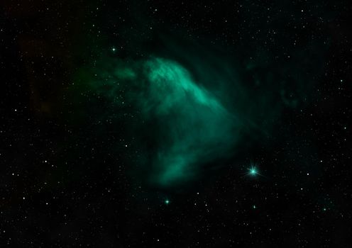 Star field in space a nebulae and a gas congestion. Elements of this image furnished by NASA . 3D rendering