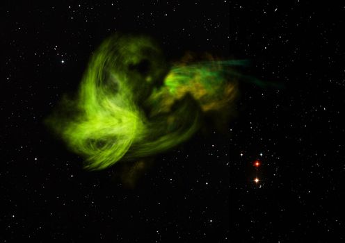 Star field in space a nebulae and a gas congestion. Elements of this image furnished by NASA . 3D rendering