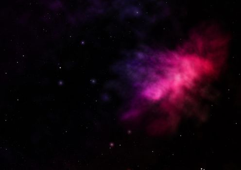 Star field in space a nebulae and a gas congestion. Elements of this image furnished by NASA . 3D rendering