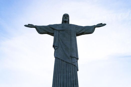 South America, Brazil, Rio de Janeiro. Christ the Redeemer landmark monument on Corcovado