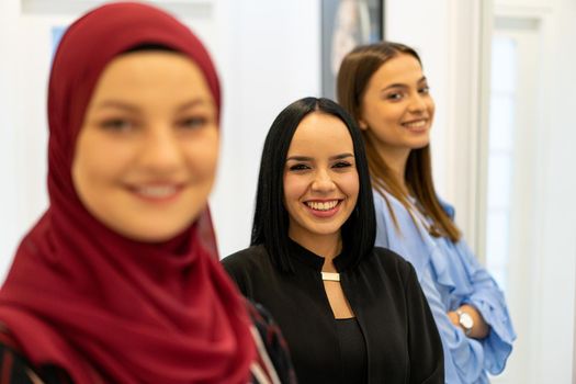 Group of young beautiful women together.high photo