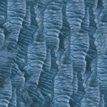 Abstract textured blue background with irregularities and roughness on the surface