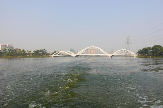 financial and residential buildings in dhaka city in bangladesh,