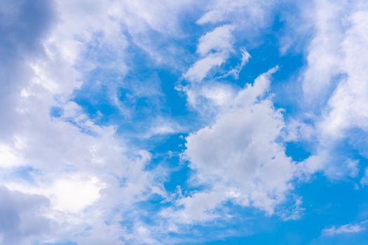 Dramatic cloud sky background Heawy rainy clouds Beautiful cloudscape Blue colors