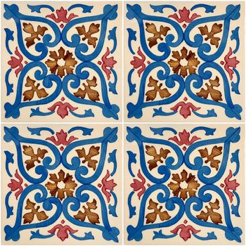 Traditional ornate portuguese decorative tiles azulejos.