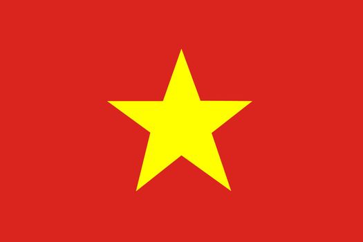 A Socialist Republic of Vietnam flag background illustration