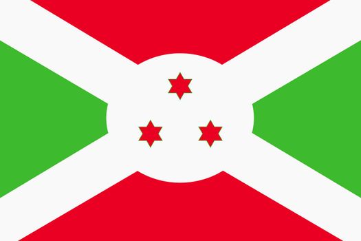 A background illustration Burundi flag red green stars

