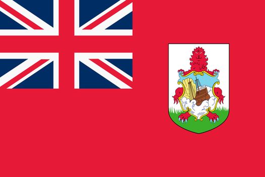 A Bermuda flag background illustration red ensign coat of arms

