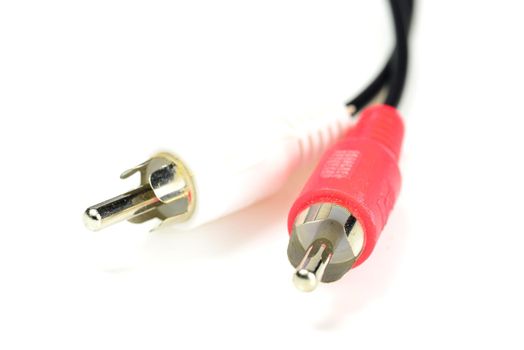 RCA connector in a closeup