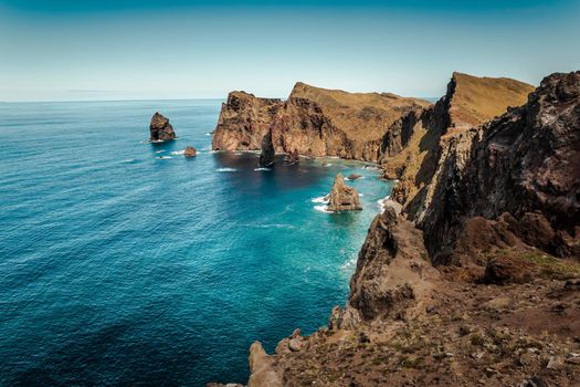 Beautiful view of Madeira Island, Ponta de São Lourenço  - Portugal