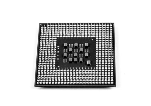 Old and vintage micro processor on white background
