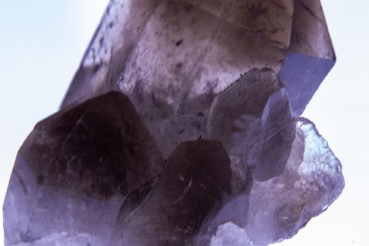 Close up of Black Smoke Quartz Crystal. High quality photo