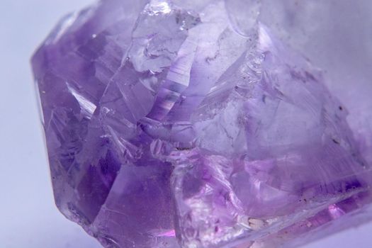 Close up of Amethyst Quartz Crystal . High quality photo