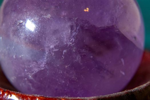 Close up of Amethyst Quartz Crystal . High quality photo