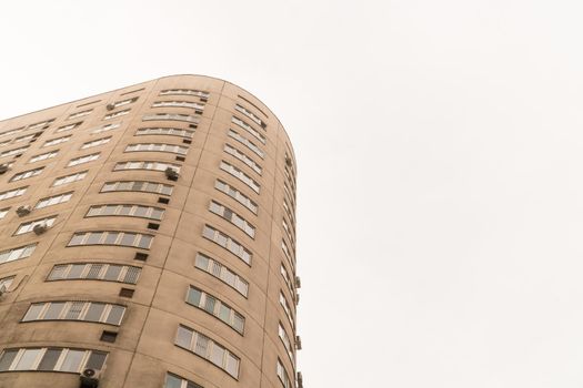 Multi storey residential complex against the sky. Urban architecture