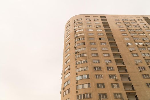 Multi storey residential complex against the sky. Urban architecture