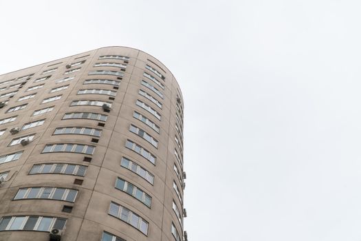 Multi storey residential complex against the sky. Urban architecture