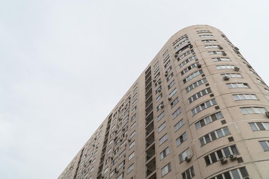 Multi storey residential complex against the sky. Urban architecture