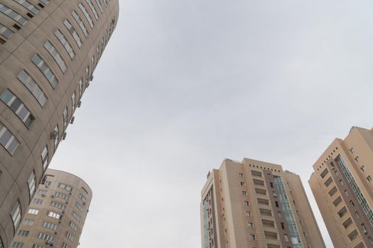 Multi storey residential complex against the sky. Urban architecture