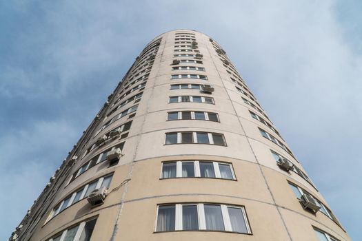 Multi storey residential complex against the sky. Urban architecture