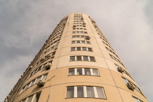 Multi storey residential complex against the sky. Urban architecture