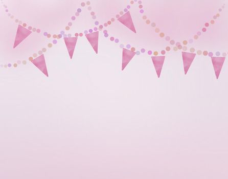 Pink birthday background. Use for concept design wallpaper christmas, valentine festival of love