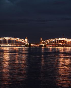 The Bridge Of Peter The Great (Bolsheokhtinsky), St. Petersburg, Russia