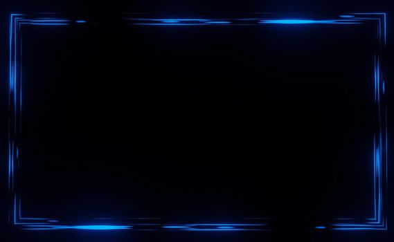 3d render of RGB neon light on darkness background. Abstract Laser lines show at night. Ultraviolet spectrum beam scene for mock up and web banner.