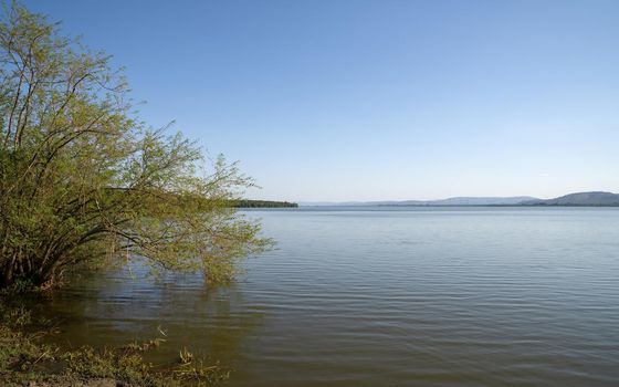 Panoramic image of the landscape of Lake Mburo National Park, Uganda