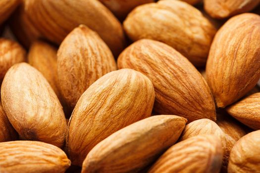 Almond. Almonds macro. Almonds background Almond nuts Organic