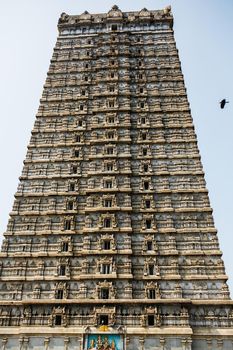 The 20-storied Gopura at the Murdeshwar Temple.