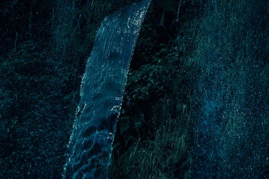 A waterfall in a jungle. Shooting Location: Singapore