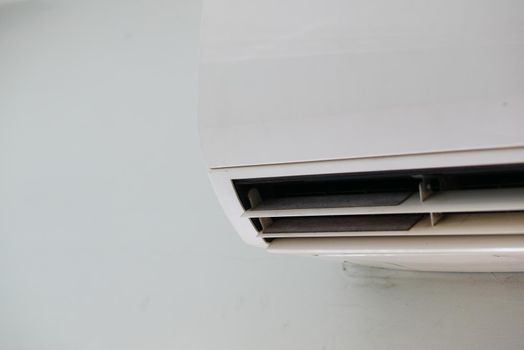 detail shot of flat air conditioner .
