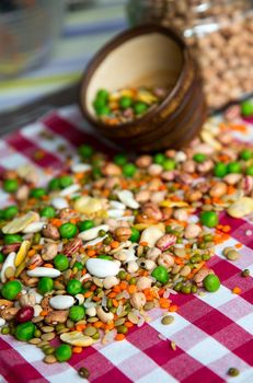 Healthy Vegetarian Natural Raw Food Legumes Uncooked