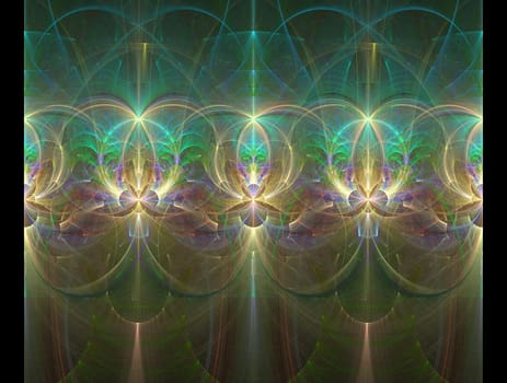 Imaginatory lush fractal texture image abstract background