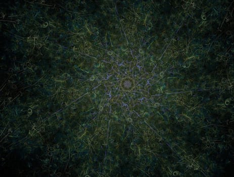 Imaginatory lush fractal texture image abstract background