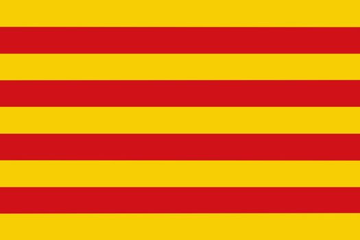 A Catalonia flag background illustration large file red yellow